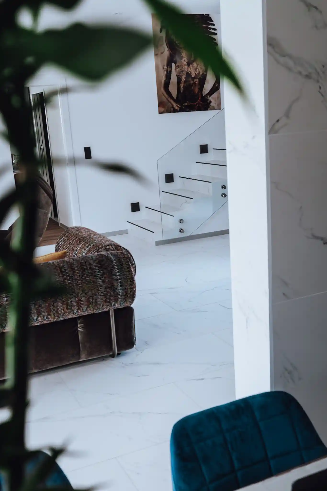 Carrelage effet marbre pour intérieur